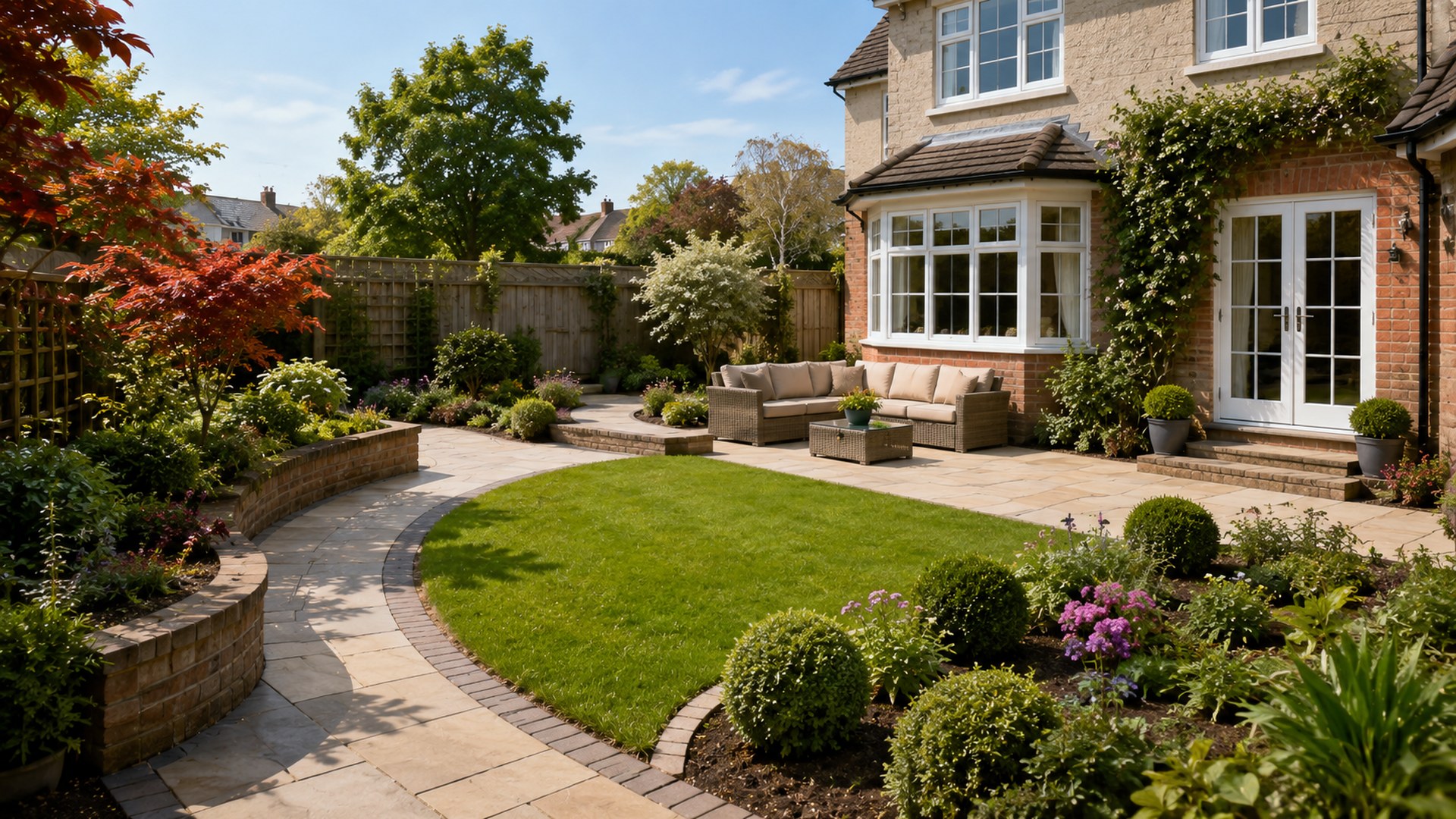 Garden Landscaping in Solihull by Cornerstone Driveways and Landscapes